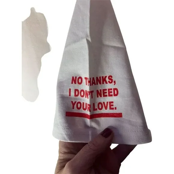 Emotionally Unavailable Unisex Graphic T-Shirt White Large Short Sleeve - Picture 3 of 7